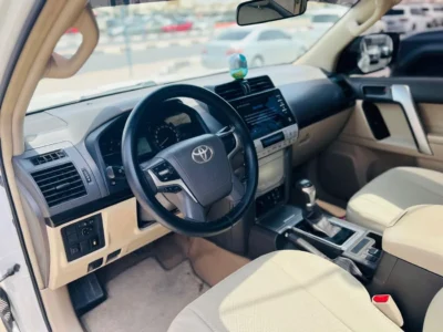2021 Toyota Prado GXR 4.0 Litres V6 Petrol Engine White Beige SUV GCC Specs FULL OPTIONS