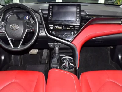 2022 Toyota Camry Sport 6 Cylinders Petrol Engine Brown Red Sedan GCC Specs Automatic