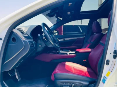 2019 LEXUS GS350 F-SPORT 3.5 Litres V6 Petrol Engine White Red Sedan American Specs