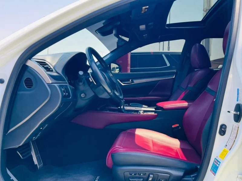 2019 LEXUS GS350 F-SPORT 3.5 Litres V6 Petrol Engine White Red Sedan American Specs