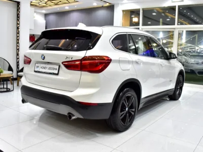 2017 BMW X1 sDrive20i 4 Cylinders Petrol Engine White Beige Crossover GCC Specs Automatic