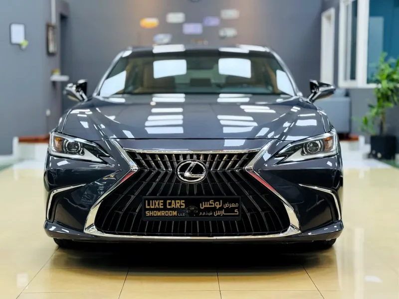 2023 Lexus ES 300h Platinum 4 Cylinders Hybrid Engine Grey Brown Sedan GCC Specs