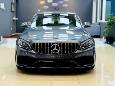 2017 Mercedes-Benz C-Class C200 Facelifted into 2021 Full Kit AMG C63S Grey Red Sedan