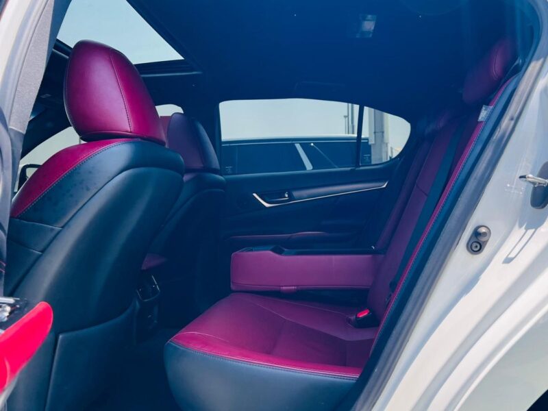 2019 LEXUS GS350 F-SPORT 3.5 Litres V6 Petrol Engine White Red Sedan American Specs