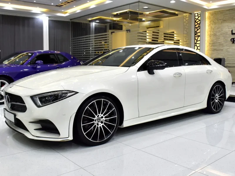 2019 Mercedes-Benz CLS-Class CLS 350 4 Cylinders Petrol Engine White Red Sedan GCC Specs