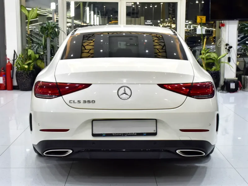 2019 Mercedes-Benz CLS-Class CLS 350 4 Cylinders Petrol Engine White Red Sedan GCC Specs