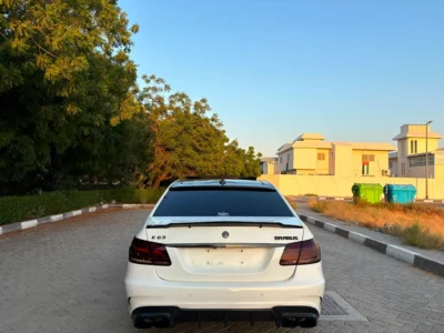 2015 Mercedes-Benz E-Class E 63 AMG 5.5L V8 Biturbo Engine White Brown Sedan GCC Specs