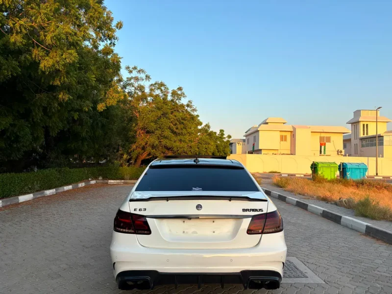 2015 Mercedes-Benz E-Class E 63 AMG 5.5L V8 Biturbo Engine White Brown Sedan GCC Specs