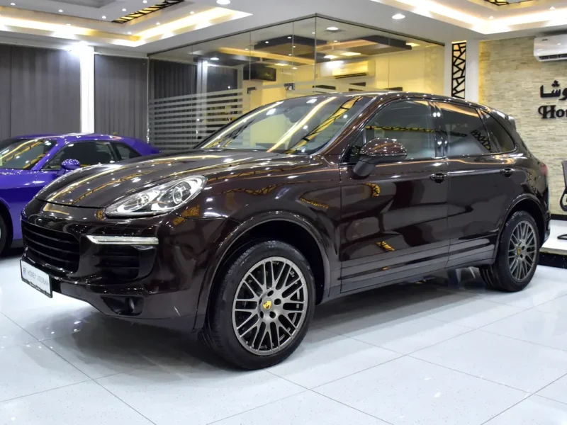 2018 Porsche Cayenne Standard 6 Cylinders Petrol Engine Brown Beige SUV American Specs