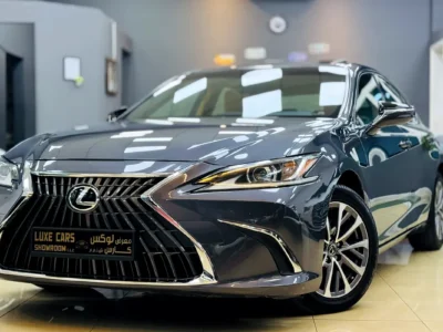 2023 Lexus ES 300h Platinum 4 Cylinders Hybrid Engine Grey Brown Sedan GCC Specs