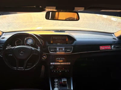 2015 Mercedes-Benz E-Class E 63 AMG 5.5L V8 Biturbo Engine White Brown Sedan GCC Specs