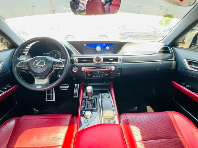 2019 LEXUS GS350 F-SPORT 3.5 Litres V6 Petrol Engine White Red Sedan American Specs