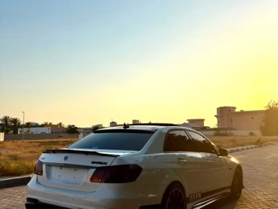 2015 Mercedes-Benz E-Class E 63 AMG 5.5L V8 Biturbo Engine White Brown Sedan GCC Specs
