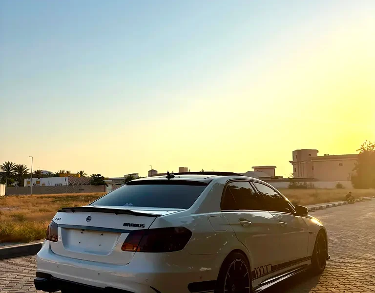 2015 Mercedes-Benz E-Class E 63 AMG 5.5L V8 Biturbo Engine White Brown Sedan GCC Specs