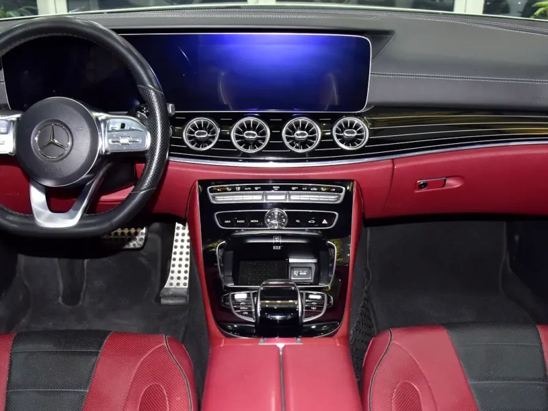 2019 Mercedes-Benz CLS-Class CLS 350 4 Cylinders Petrol Engine White Red Sedan GCC Specs