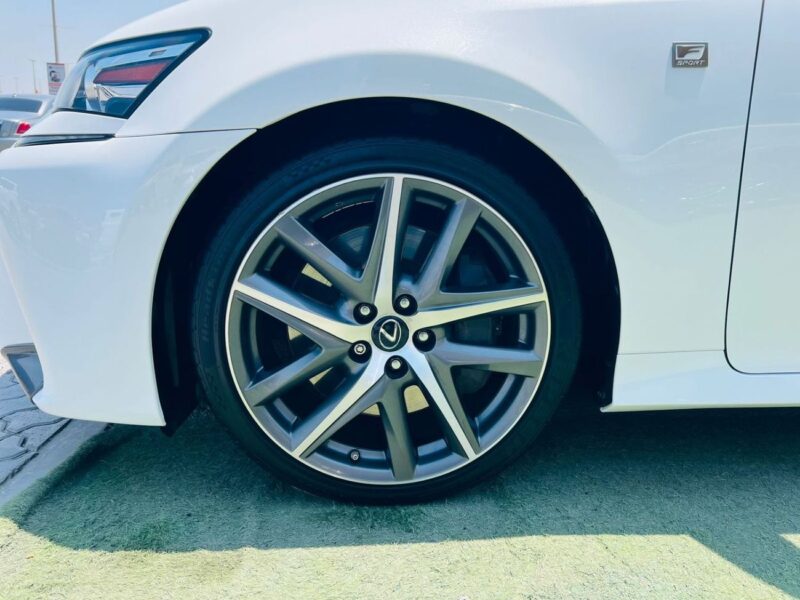 2019 LEXUS GS350 F-SPORT 3.5 Litres V6 Petrol Engine White Red Sedan American Specs