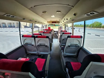 2012 Toyota Coaster 4 Cylinders Diesel Engine White Maroon Van MT Very Neat and Clean 30 Seater