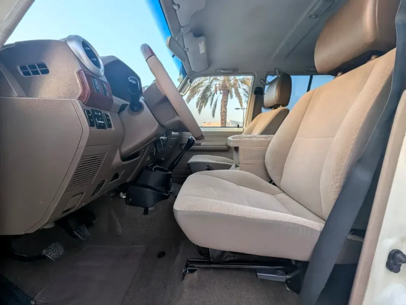 2018 Toyota Land Cruiser 76 Series 1VD-FTV 4.5L V8 Turbo Diesel White Beige SUV GCC Specs