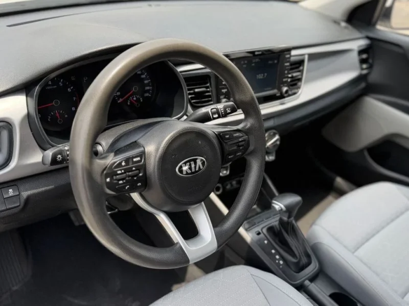 2021 Kia Rio LX 1.4 Litres 4 Cylinders Petrol Engine White Beige Sedan GCC Specs Automatic