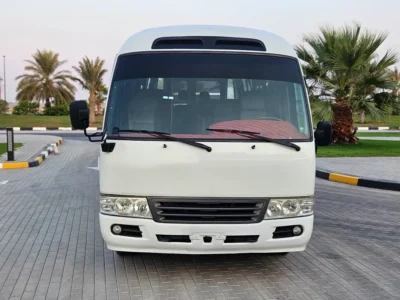 2012 Toyota Coaster 4 Cylinders Diesel Engine White Grey Van MT Very Neat and Clean 30 Seater