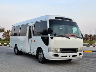 2012 Toyota Coaster 4 Cylinders Diesel Engine White Grey Van MT Very Neat and Clean 30 Seater