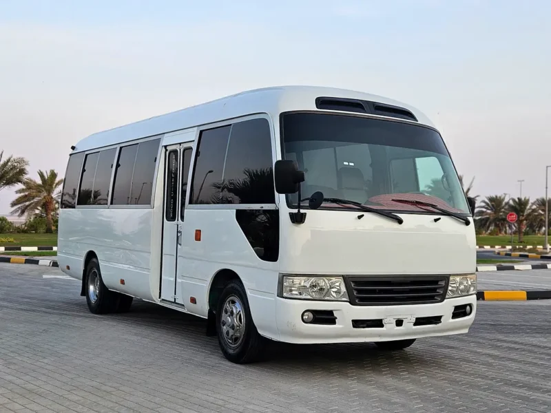 2012 Toyota Coaster 4 Cylinders Diesel Engine White Grey Van MT Very Neat and Clean 30 Seater