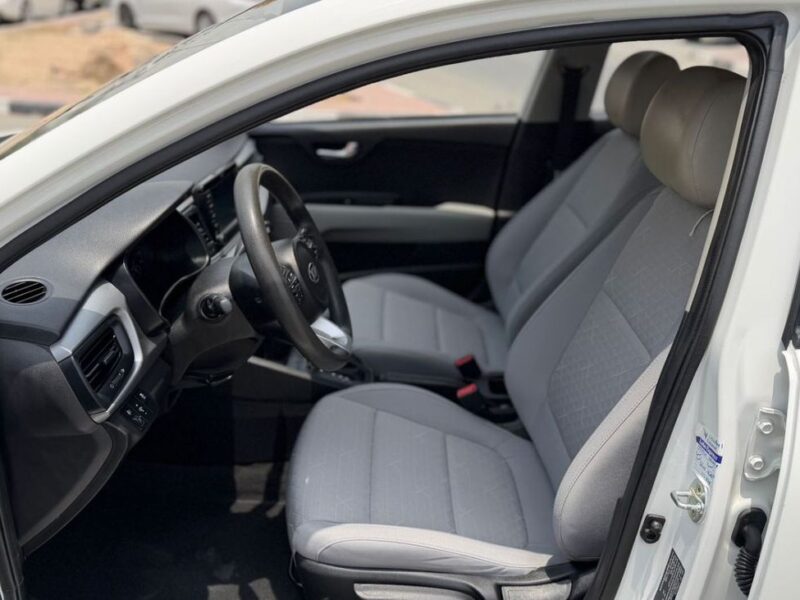 2021 Kia Rio LX 1.4 Litres 4 Cylinders Petrol Engine White Beige Sedan GCC Specs Automatic