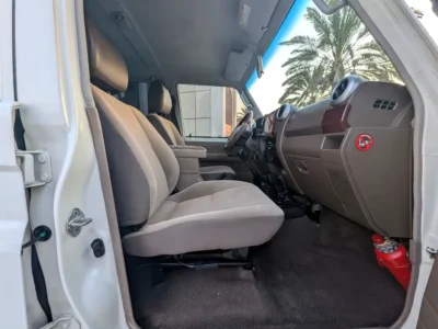 2018 Toyota Land Cruiser 76 Series 1VD-FTV 4.5L V8 Turbo Diesel White Beige SUV GCC Specs