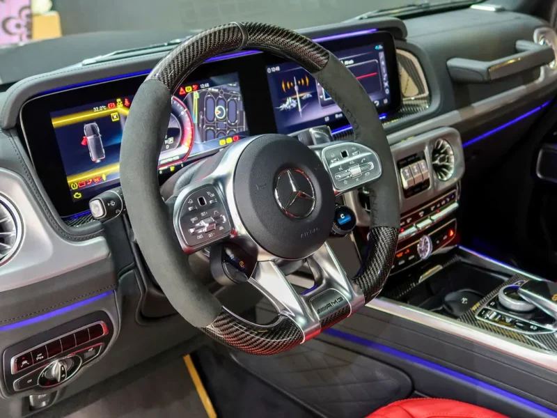 2022 Mercedes-Benz G-Class G 63 AMG 4.0L V8 Biturbo Petrol Engine Black Maroon SUV
