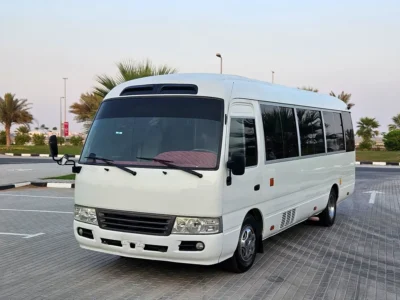 2012 Toyota Coaster 4 Cylinders Diesel Engine White Grey Van MT Very Neat and Clean 30 Seater
