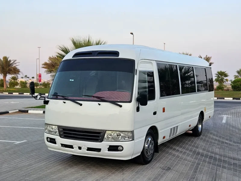 2012 Toyota Coaster 4 Cylinders Diesel Engine White Grey Van MT Very Neat and Clean 30 Seater
