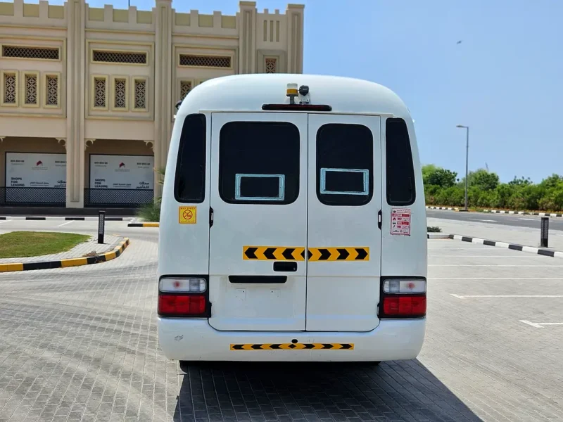 2012 Toyota Coaster 4 Cylinders Diesel Engine White Maroon Van MT Very Neat and Clean 30 Seater