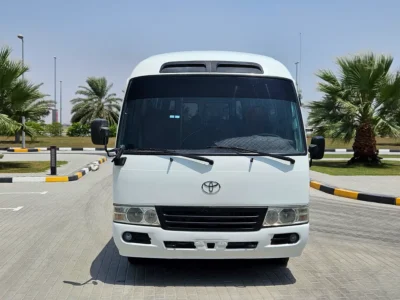 2012 Toyota Coaster 4 Cylinders Diesel Engine White Maroon Van MT Very Neat and Clean 30 Seater