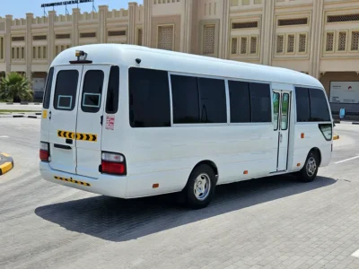 2012 Toyota Coaster 4 Cylinders Diesel Engine White Maroon Van MT Very Neat and Clean 30 Seater