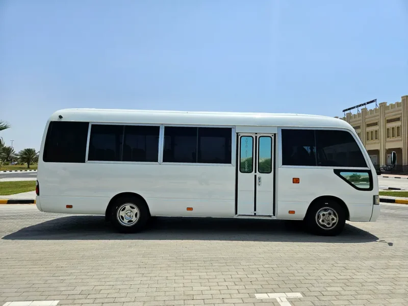 2012 Toyota Coaster 4 Cylinders Diesel Engine White Maroon Van MT Very Neat and Clean 30 Seater