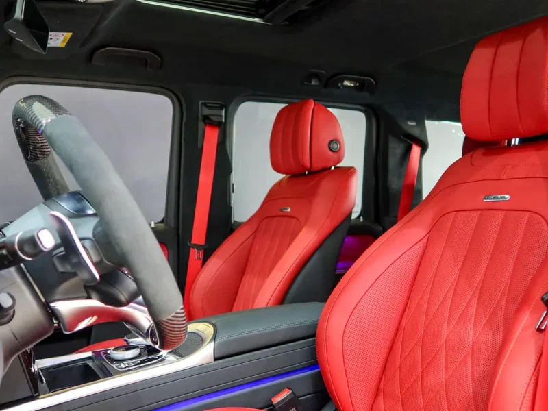 2022 Mercedes-Benz G-Class G 63 AMG 4.0L V8 Biturbo Petrol Engine Black Maroon SUV