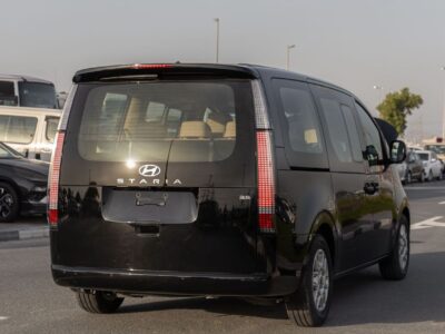 2025 Hyundai Staria Comfort 3.5 Litres 6 Cylinders Petrol Engine Black Beige Van GCC Specs