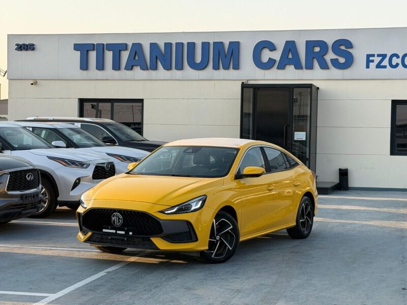 2023 MG GT LUXURY 1.5L Turbo 4 Cylinders Petrol Engine Yellow Black Sedan GCC Specs