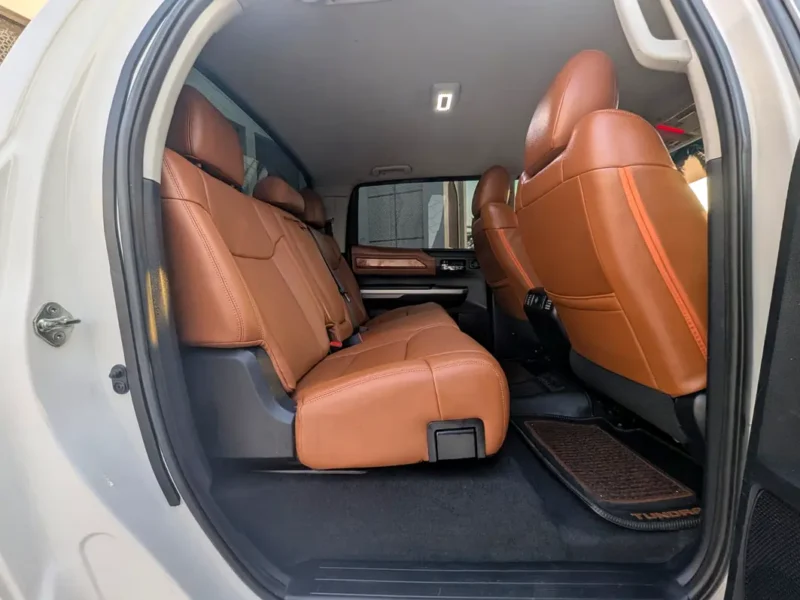 2014 Toyota Tundra CrewMax .7L i-Force V8 Petrol Engine White Brown Pickup Truck GCC Specs