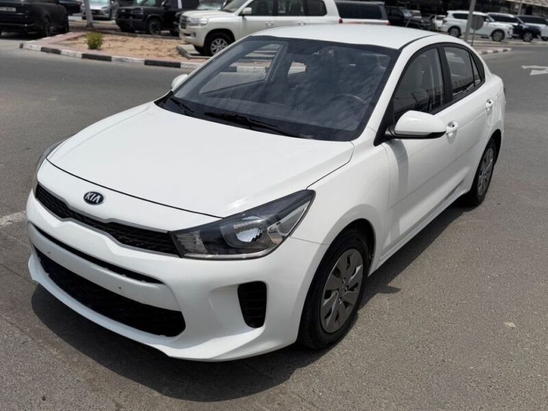 2021 Kia Rio LX 1.4 Litres 4 Cylinders Petrol Engine White Beige Sedan GCC Specs Automatic