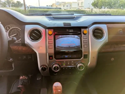 2014 Toyota Tundra CrewMax .7L i-Force V8 Petrol Engine White Brown Pickup Truck GCC Specs