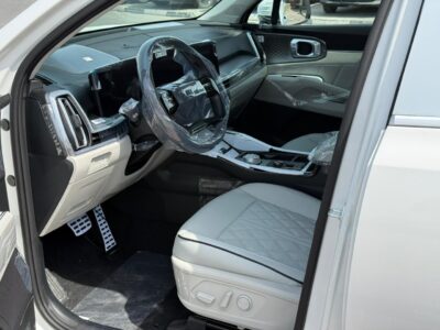 2026 Kia Sorento 2.5 Litres 4-Cylinder Petrol Engine White Beige SUV GCC Specs FULL OPTION