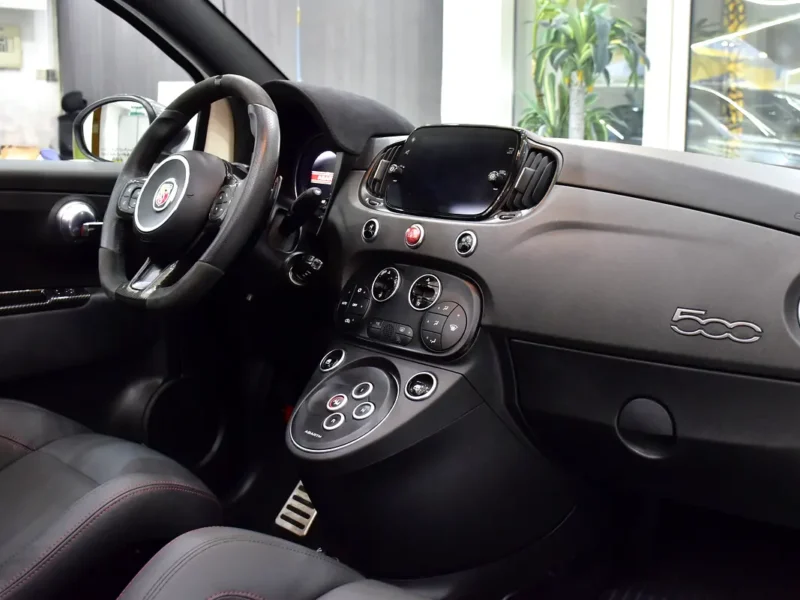 2022 Abarth 595 C Competizione 4 Cylinders Petrol Engine White Black Soft Top Convertible GCC Specs