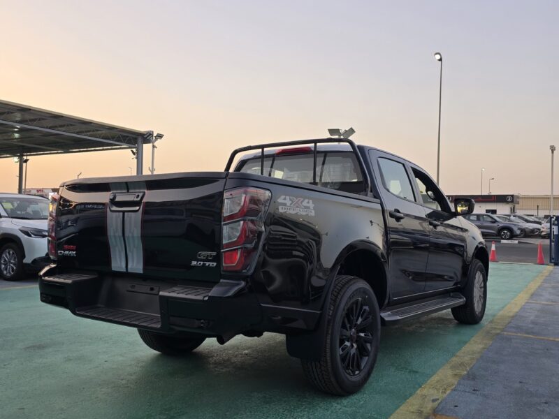 2026 ISUZU D-MAX GT 3.0L TURBO DIESEL4 Cylinders DC 4×4 Black Pickup Truck GCC Specs