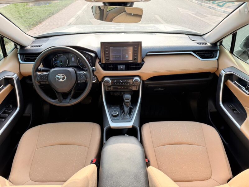 2022 TOYOTA RAV 4 XLE HYBRID 2.5 Litres V4 Engine White Mustard SUV American Specs