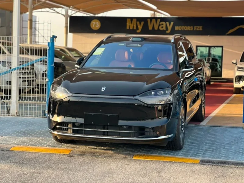 2025 AITO M9 STD 1.5 Litres 4 Cylinders Hybrid Engine Black Orange SUV Chinese Specs