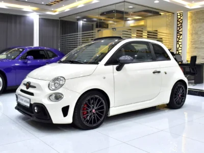2022 Abarth 595 C Competizione 4 Cylinders Petrol Engine White Black Soft Top Convertible GCC Specs