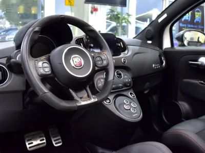 2022 Abarth 595 C Competizione 4 Cylinders Petrol Engine White Black Soft Top Convertible GCC Specs