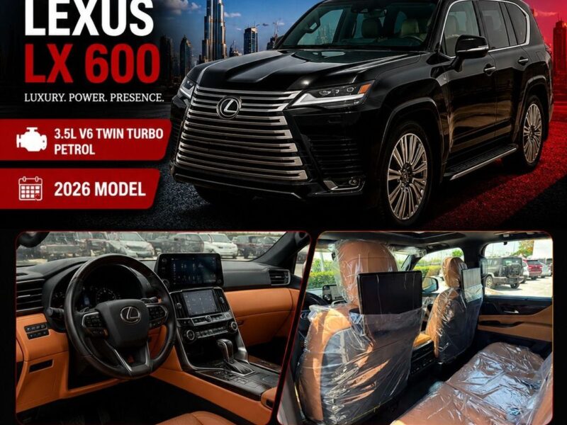 2026 LEXUS LX600 SIGNATURE 3.5L TURBO 6 Cylinders Petrol Engine Black Beige SUV GCC