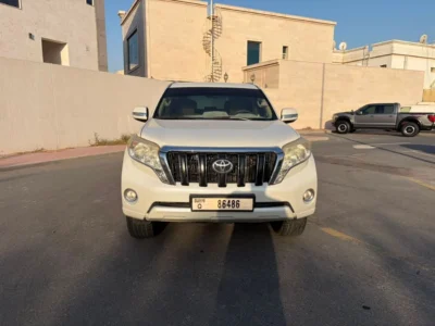 2015 TOYOTA PRADO GXR 4.0L 6 Cylinders PETROL Engine White Beige SUV GCC Specs